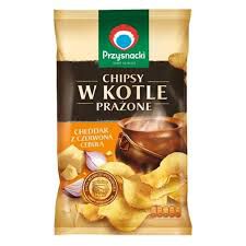 Przysnacki Chipsy W Kotle Prażone Cheddar Z Czerwoną Cebulą 125G