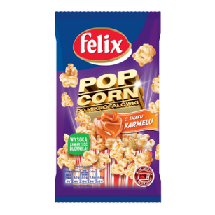 Felix Popcorn Do Mikrofalówki Karmelowy 90G