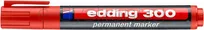 Edding Marker Permanentny A8 E-300 Czerwony  - 2