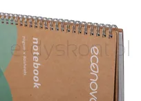 Kołonotatnik ECONOVO, z recyklingu, A4, 80 kart., 70gsm, naturalny - 2