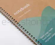 Kołonotatnik ECONOVO, z recyklingu, A4, 80 kart., 70gsm, naturalny - 4