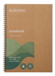 Econovo Kołonotatnik z recyklingu, A4, 80 kart., 70gsm, naturalny