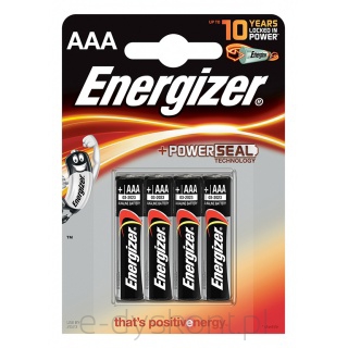 Energizer Bateria Alkaline Power, Aaa, Lr03, 1,5V, 4Szt.