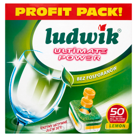 Ludwik Tabletki Do Zmywarek All In One P-Free 50 Szt