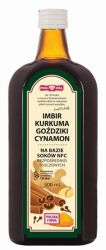 Polska Róża Napój NFC Imbir Kurkuma Goździki Cynamon 500 ml