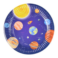 Talerze Papierowe - Galaxy (8 Szt.) Certyfikowane Fsc