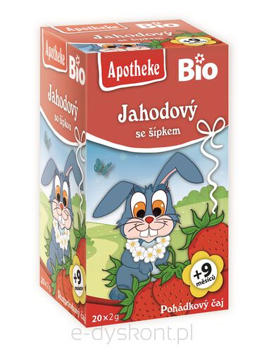 Herbatka Dla Dzieci - Dzika Róża, Truskawka Po 9 Miesiącu Bio (20 X 2 G) 40 G - Apotheke [BIO]