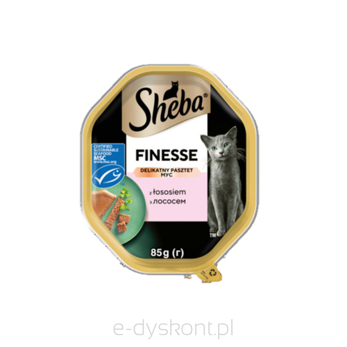 Sheba Finesse Delikatny pasztet z łososiem 85g