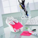 Post-It Podajnik Do Karteczek Samoprzylepnych Kotek (Cat-330), Biały, W Zestawie 1 Bloczek Super Sticky Z-Notes  - 4
