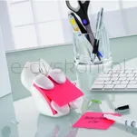 Post-It Podajnik Do Karteczek Samoprzylepnych Kotek (Cat-330), Biały, W Zestawie 1 Bloczek Super Sticky Z-Notes  - 4