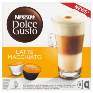 Nescafe Kawa W Kapsułkach Dolce Gusto Latte Macchiato 194,4 G (16 Sztuk)