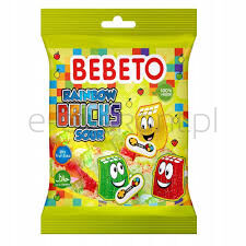 Bebeto Rainbows Bricks Sour 80g