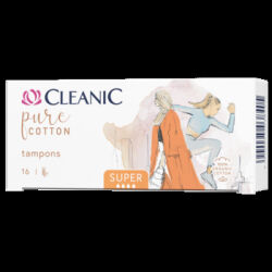Cleanic Pure Cotton&Nbsp;Tampony Super 16 Szt. (100% Bawełna Organiczna)