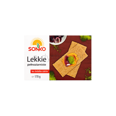 Sonko Lekkie pełnoziarniste. Pieczywo chrupkie 170 g.