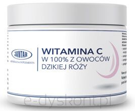 Witamina C Z Dzikiej Róży W Proszku (1000 Mg) 300 G - Jantar [BIO]