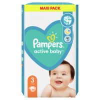 Pampers Active Baby Rozmiar 3, 66 Pieluszek, 6-10 Kg