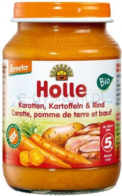 Holle Danie dla niemowląt marchew, ziemniaki i wołowina BIO 190 g Holle