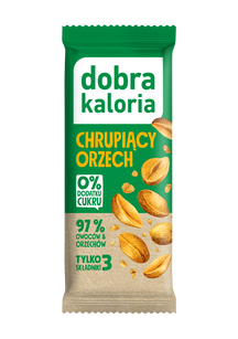 Baton Daktylowy Chrupiący Orzech Bez Dodatku Cukrów 35 G - Dobra Kaloria [BIO]