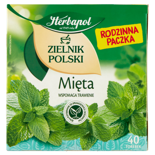 Herbapol Zielnik Polski Herbatka Ziołowa Mięta 80 G (40 X 2 G)