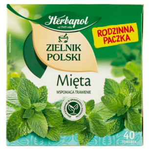 Herbapol Zielnik Polski Herbatka Ziołowa Mięta 80 G (40 X 2 G)