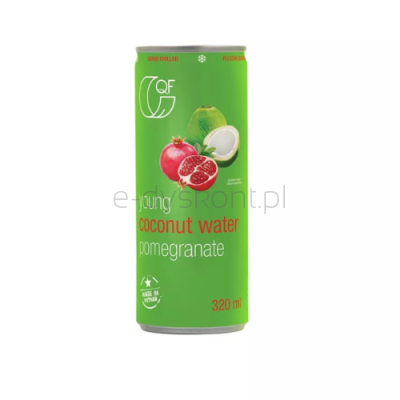 Quality Food Woda kokosowa z granatem 320ml SK