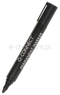 Q-Connect Marker permanentny okrągły, 1, 5-3mm (linia), czarny [BIURO]