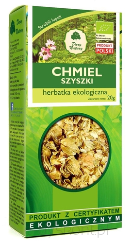 Herbatka Z Szyszek Chmielu Bio 20 G - Dary Natury [BIO]