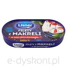 Filety z makreli w sosie pomidorowym Lisner 170 g