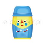 Keyroad Temperówka plastikowa Hello, z gumką, podwójna, z pojemnikiem, display, mix kolorów - 4