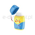 Keyroad Temperówka plastikowa Hello, z gumką, podwójna, z pojemnikiem, display, mix kolorów - 5