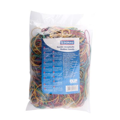 Donau Gumki Recepturki 500G, Mix Kolorów 