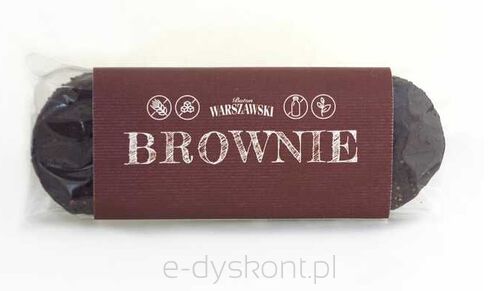 Baton Brownie Bezglutenowy 50 G - Baton Warszawski [BIO]