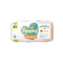 Pampers Harmonie Protect & Care Chusteczki nawilżane dla dzieci 3 opakowania = 132 chusteczki