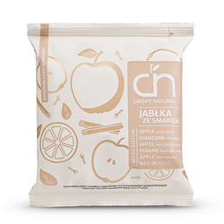 Crispy Natural Suszone jabłka ze smakiem pomarańczowo korzenne 18g