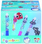 Gimboo Długopis wymazywalny 4w1, żelowy, pakowany w displayu, mix kolorów/wzorów - 3