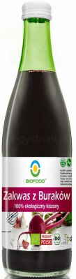 Biofood Zakwas Z Buraków 100% Ekologiczny Kiszony 0,5 L