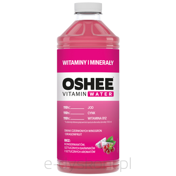 Oshee Vitamin Water Witaminy I Minerały 1,1L