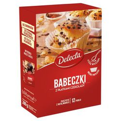 Delecta Babeczki Z Płatkami Czekolady 280G 