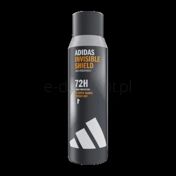 Adidas Invisible Shield Antyperspirant W Sprayu Dla Mężczyzn Bez Żółtych Plam I Białych Śladów, 150 Ml