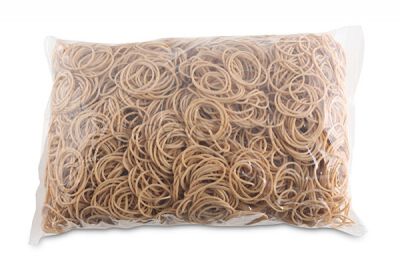 Office Products Gumki Recepturki średnica 30mm, 1,5x1,5mm, 60% kauczuku, 1000g, zgrzewka, naturalne