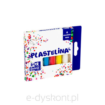 Plastelina Oxford 6 kolorów / 100g