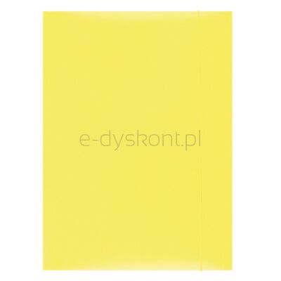 Office Products Teczka Z Gumką, Karton, A4, 300Gsm, 3-Skrz., Żółta 