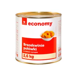 Tge Brzoskwinie połówki w lekkim syropie 2,6 kg