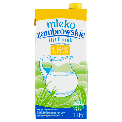 Mlekpol Mleko Zambrowskie UHT 1,5% 1L 