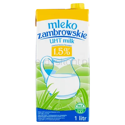 Mlekpol Mleko Zambrowskie UHT 1,5% 1L 