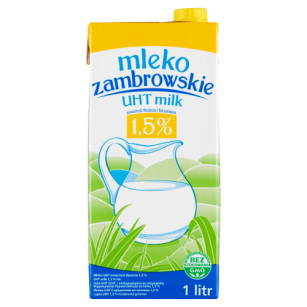 Mlekpol Mleko Zambrowskie UHT 1,5% 1L 