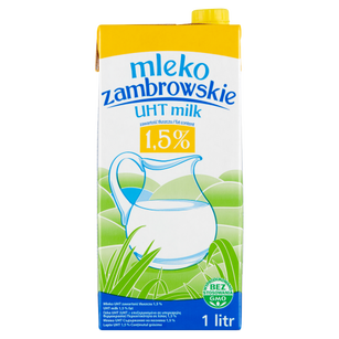 Mlekpol Mleko Zambrowskie UHT 1,5% 1L 