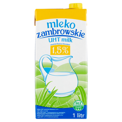 Mlekpol Mleko Zambrowskie UHT 1,5% 1L 