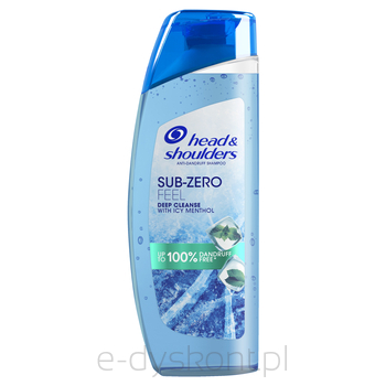 Head Shoulders Szampon Przeciwłupieżowy Deep Cleanse Sub Zero Feel Z Mentolem 300 Ml