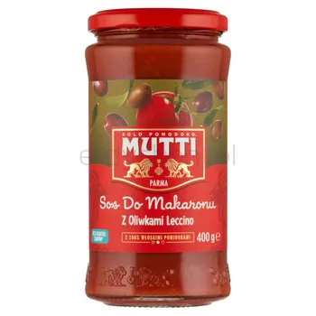 Mutti Sos pomidorowy do makaronu z oliwkami Leccino 400g